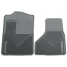 Husky Liner Floor Mat - Direct-Fit Gray TPE - Thermoplastic Elastomer Set of 2 - 51202