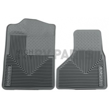 Husky Liner Floor Mat - Direct-Fit Gray TPE - Thermoplastic Elastomer Set of 2 - 51202