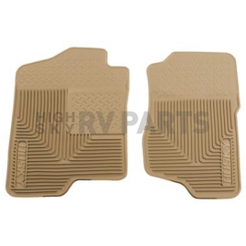 Husky Liner Floor Mat - Direct-Fit Tan TPE - Thermoplastic Elastomer Set of 2 - 51183