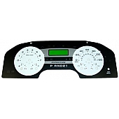 US Speedo Gauge Face Overlay - White Daytime Color/ Black Letter Color - XPD050