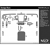 B & I Fender Dash Panel Trim WD439DSTC