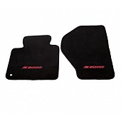 NRG Innovations Floor Mat - Direct-Fit Black Carpet/ Rubber Set of 2 - FMR100