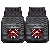 Fan Mat Floor Mat - Universal Fit Black Vinyl Set of 2 - 13932