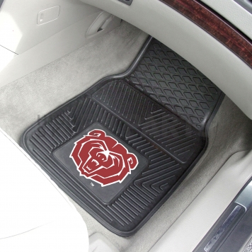 Fan Mat Floor Mat - Universal Fit Black Vinyl Set of 2 - 13932-1