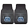 Fan Mat Floor Mat - Universal Fit Black Vinyl Set of 2 - 13940