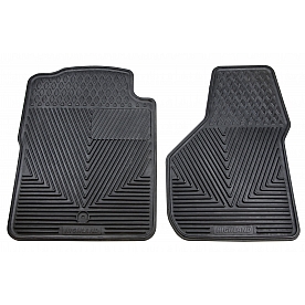 Highland Floor Mat - Multi-Fit Black Rubber Set of 2 - 4604400