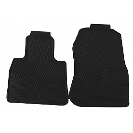 Highland Floor Mat - Direct-Fit Black Rubber Set of 2 - 4604700