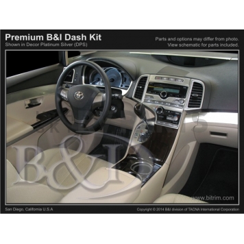 B & I Fender Dash Panel Trim WD922BDET