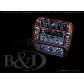 B & I Fender Dash Panel Trim WD701BSDB
