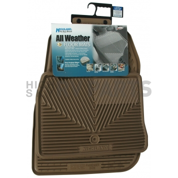Highland Floor Mat - Direct-Fit Tan Rubber Set of 2 - 4404700-1