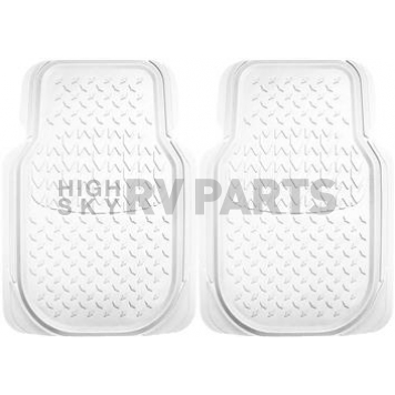 American Auto Accessories Floor Mat - Universal Fit Clear Rubber 2 Pieces - 196009