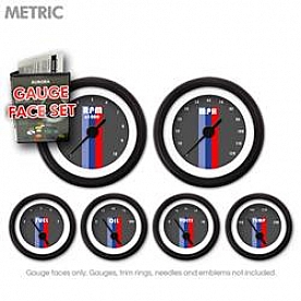 Aurora Instuments Gauge Face Overlay - Fiber Dark Gray Daytime Color/ White Letter Color - 8411