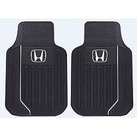 Plasticolor Floor Mat - Universal Fit Rubber Honda Logo Set of 2 - 001615R01