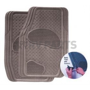 Kraco Floor Mat - Universal Fit Gray Rubber 2 Pieses - R210275