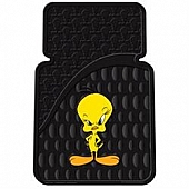 Plasticolor Floor Mat - Universal Fit Rubber Tweety Attitude Set of 2 - 000182R01