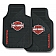 Plasticolor Floor Mat - Universal Fit Rubber Harley Davidson Logo Set of 2 - 001384R01