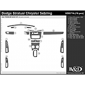 B & I Fender Dash Panel Trim WD377ASDB