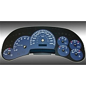 US Speedo Gauge Face Overlay - Blue Daytime Color/ White Letter Color - SS1200544