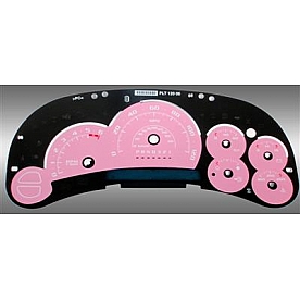 US Speedo Gauge Face Overlay - Pink Daytime Color/ White Letter Color - SS1200638