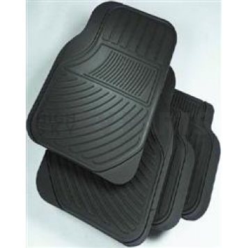 Rubber Queen Floor Mat - Cut-To-Fit Rubber Gray Set of 4 - 70754