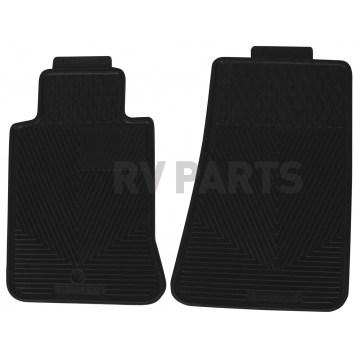 Highland Floor Mat - Multi-Fit Black Rubber Set of 2 - 4603000