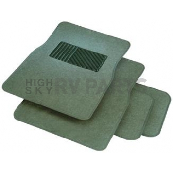 Rubber Queen Floor Mat - Universal Fit Carpet Beige Set of 4 - 70543