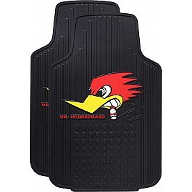 Plasticolor Floor Mat - Universal Fit Rubber Mr. Horsepower Set of 2 - 001312R01