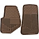 Highland Floor Mat - Direct-Fit Tan Rubber Set of 2 - 4404600