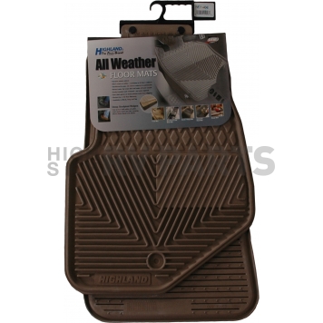 Highland Floor Mat - Direct-Fit Tan Rubber Set of 2 - 4404600-1