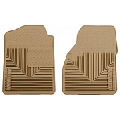 Husky Liner Floor Mat - Direct-Fit Tan TPE - Thermoplastic Elastomer Set of 2 - 51033