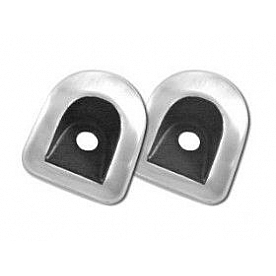 Drake Automotive Interior Door Lock Grommet Covers Aluminum Satin - 5R3Z632205