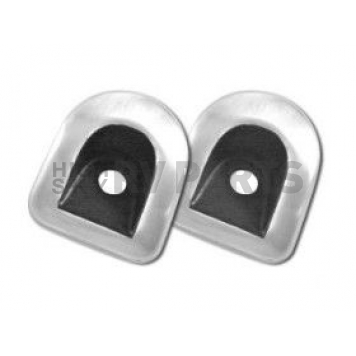 Drake Automotive Interior Door Lock Grommet Covers Aluminum Satin - 5R3Z632205