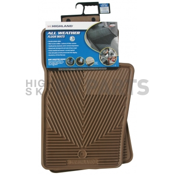 Highland Floor Mat - Multi-Fit Tan Rubber Single - 4402800-1