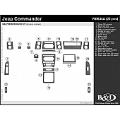 B & I Fender Dash Panel Trim WD634ASNB