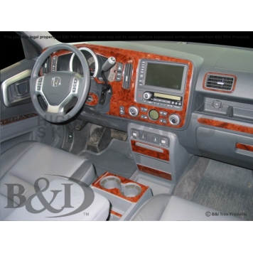 B & I Fender Dash Panel Trim WD608ASDB-1
