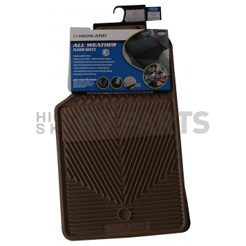 Highland Floor Mat - Direct-Fit Tan Rubber Set of 2 - 4403500-1