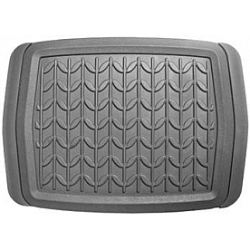 American Auto Accessories Floor Mat - Universal Fit Gray Rubber Single - 194108