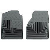 Husky Liner Floor Mat - Direct-Fit Gray TPE - Thermoplastic Elastomer Set of 2 - 51032
