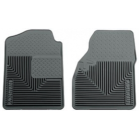 Husky Liner Floor Mat - Direct-Fit Gray TPE - Thermoplastic Elastomer Set of 2 - 51032