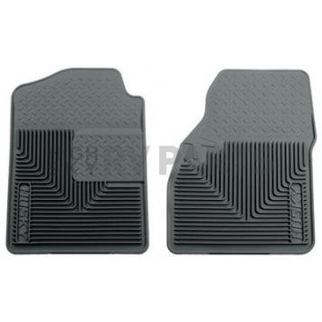 Husky Liner Floor Mat - Direct-Fit Gray TPE - Thermoplastic Elastomer Set of 2 - 51032