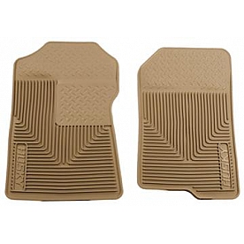 Husky Liner Floor Mat - Direct-Fit Tan TPE - Thermoplastic Elastomer Set of 2 - 51023
