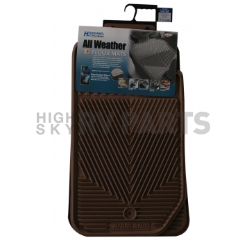 Highland Floor Mat - Direct-Fit Tan Rubber Set of 2 - 4402900-1
