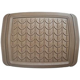 American Auto Accessories Floor Mat - Universal Fit Tan Rubber Single - 194103
