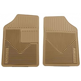 Husky Liner Floor Mat - Direct-Fit Tan TPE - Thermoplastic Elastomer Set of 2 - 51053