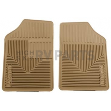 Husky Liner Floor Mat - Direct-Fit Tan TPE - Thermoplastic Elastomer Set of 2 - 51053