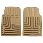 Husky Liner Floor Mat - Direct-Fit Tan TPE - Thermoplastic Elastomer Set of 2 - 51063