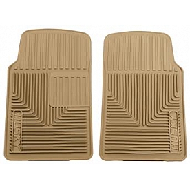 Husky Liner Floor Mat - Direct-Fit Tan TPE - Thermoplastic Elastomer Set of 2 - 51063
