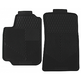 Highland Floor Mat - Multi-Fit Black Rubber Set of 2 - 4602200