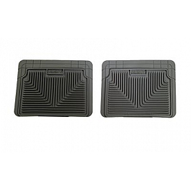 Husky Liner Floor Mat - Multi-Fit Gray TPE - Thermoplastic Elastomer Set of 2 - 52022