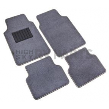 Highland Floor Mat - Multi-Fit Gray 18 Ounce Carpet With Nylon Heel Pad Set of 4 - 4560500